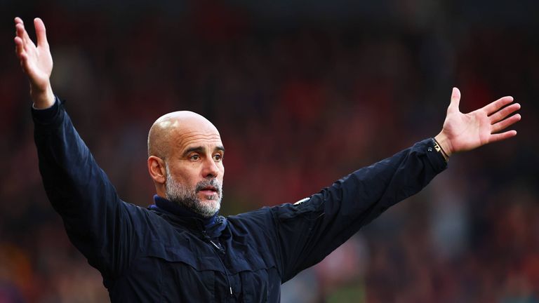 Steht heute das letzte Mal für ManCity an der Seitenlinie: Pep Guardiola.