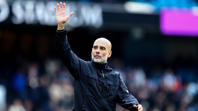 Mit einem Sieg heute Abend gegen Crystal Palace könnte Pep Guardiola mit dem Nachholspiel des 31. Spieltags bis auf zwei Punkte an die Gunne
