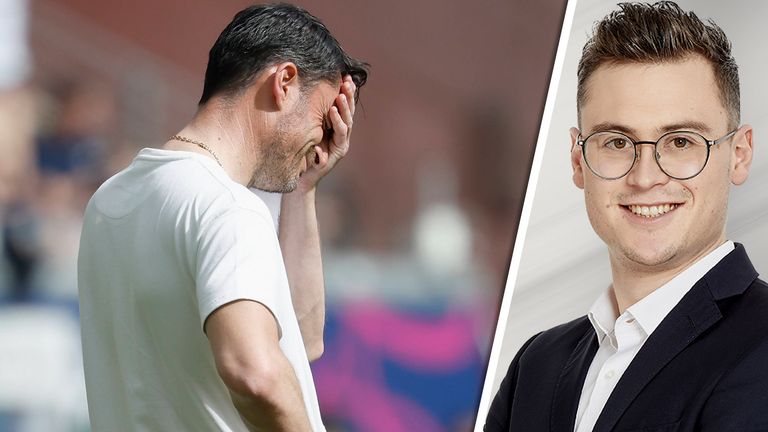 Steht bei Eintracht Frankfurt in der Kritik: Trainer Albert Riera (l.).