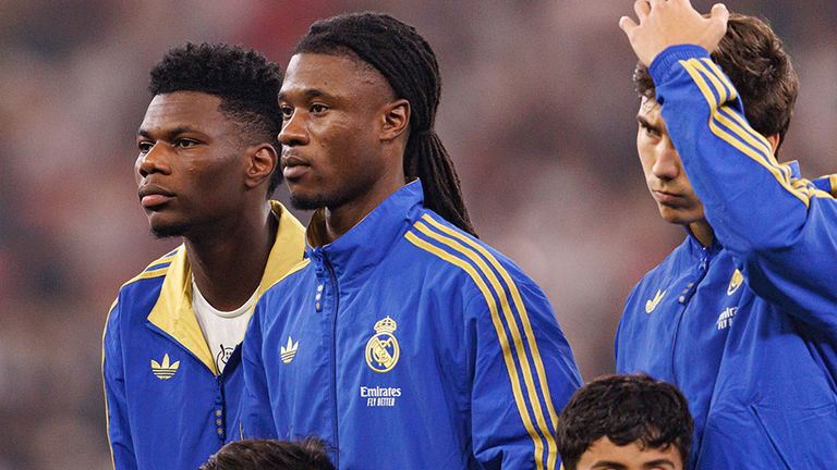 Während Aurelien Tchouameni (l.) im Frankreich-Kader steht, wurde Real-Teamkollege Eduardo Camavinga nicht nominiert.