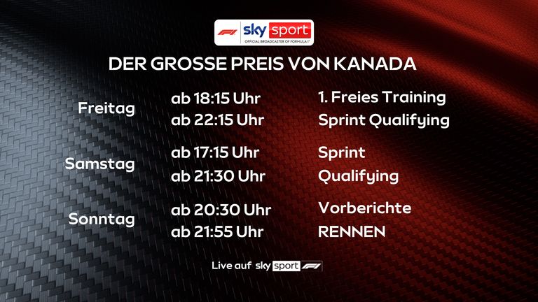 Der Große Preis von Kanada - live auf Sky.