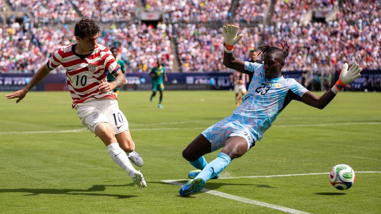Christian Pulisic erzielt gegen den Senegal das zwischenzeitliche 2:0.