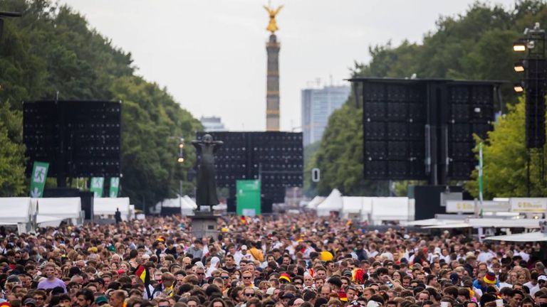 Fanmeile bei der Europameisterschaft 2024.