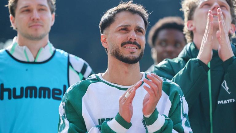 Leonardo Bittencourt beim Abschied vom SV Werder Bremen.