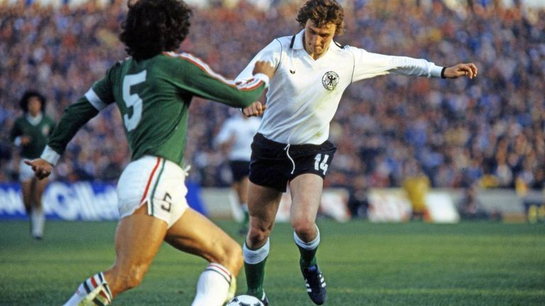 WM 1978: Auch hier blieb das erste Spiel gegen Polen ohne Tore. Das erste Tor für die deutschen erzielte Dieter Müller dann im Spiel gegen M