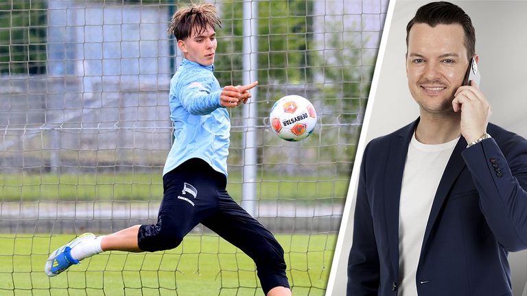 Hertha-Juwel Kennet Eichhorn (l.) wechselt in diesem Sommer zu Bayer 04 Leverkusen.