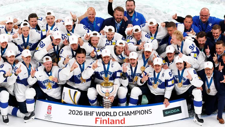 Finnland krönt sich bei der Eishockey-WM 2026 bereits zum  5. Mal als Weltmeister.