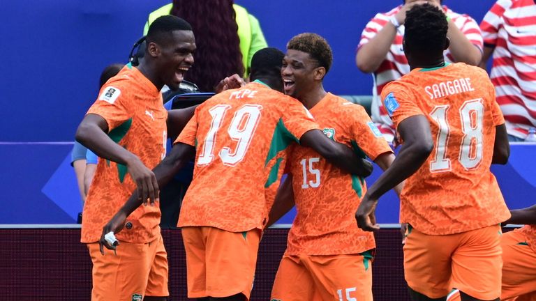 Nicolas Pepe, die Nummer 19 der Elfenbeinküste, war der überragende Mann des Spiels.