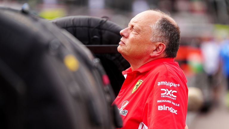 Ferrari-Teamchef Frederic Vasseur muss den Tag vor dem Monaco-Rennen in der Klinik verbringen.