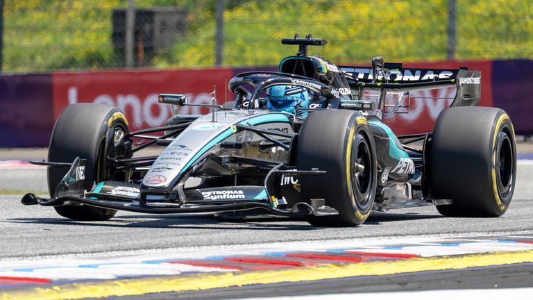 George Russell (Mercedes) in Spielberg.