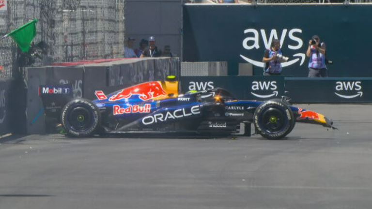 Isack Hadjar ist mit seinem Red Bull im 1. Freien Training beim GP von Monaco hart gecrasht. 