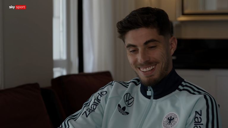 Kai Havertz im DFB-Pressegespräch.