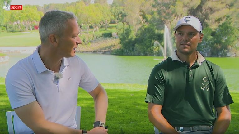 Martin Kaymer (r.) spricht bei Sky Sport exklusiv über sein Comeback und mentale Herausforderungen.