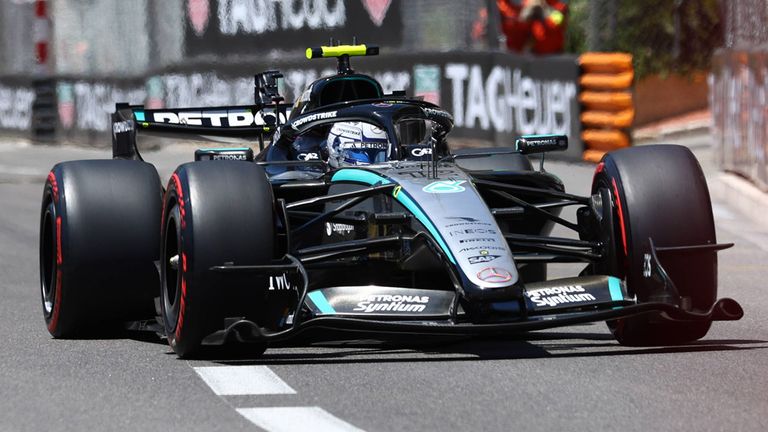 Kimi Antonelli sichert sich im Mercedes die Pole Position beim GP von Monaco. 