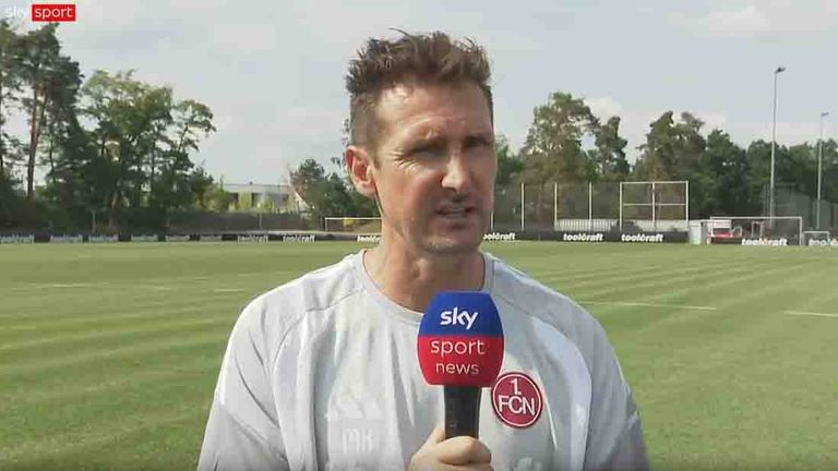 Nürnbergs Trainer Miroslav Klose im exklusiven Interview mit Sky Sport.