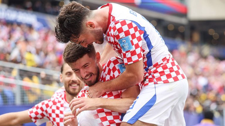 Kroatien bejubelt den Einzug in die K.o.-Runde.