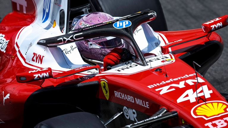 Lewis Hamilton fährt im 2. Freien Training beim GP von Monaco die Bestzeit. 