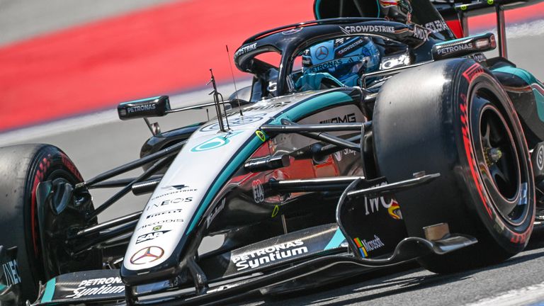 George Russell (Mercedes) in Spielberg.