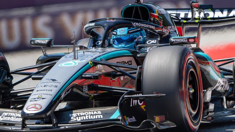 George Russell (Mercedes) in Spielberg.