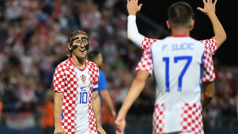 Superstar Luka Modric trifft für Kroatien.