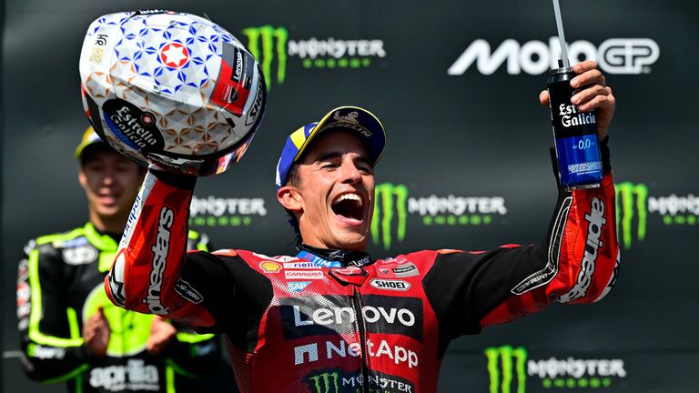Marc Márquez (Ducati Lenovo Team) holt sich den 2. Saisonsieg in Folge beim GP von Tschechien. 