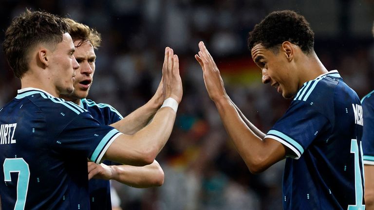 Jamal Musiala (r.) und Florian Wirtz (l.) gelten als das Traum-Duo des DFB.