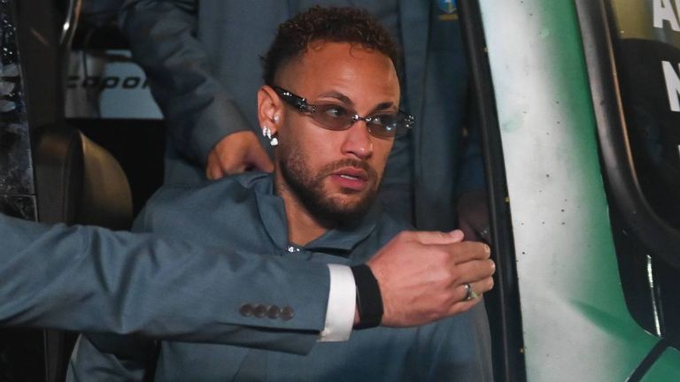Neymar bei Brasiliens Abflug aus Rio de Janeiro.