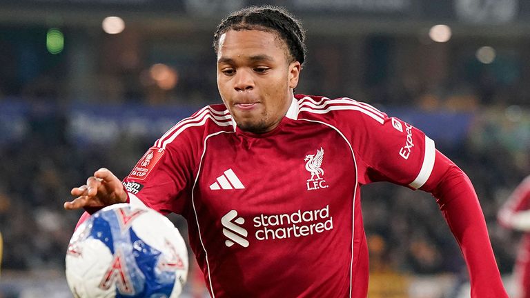 Rio Ngumoha steht beim FC Liverpool noch bis 2028 unter Vertrag.
