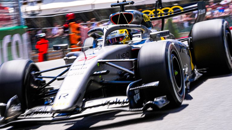 Nico Hülkenberg im Audi beim Freien Training in Monaco.