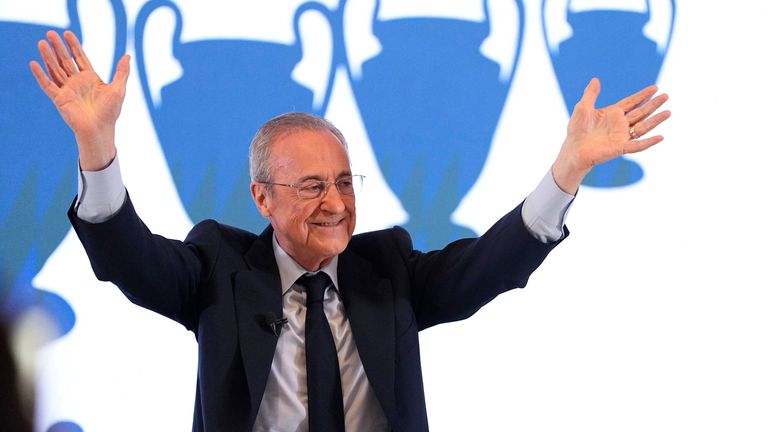 Florentin Perez wird auch in seiner achten Amtszeit Präsident von Real Madrid bleiben.