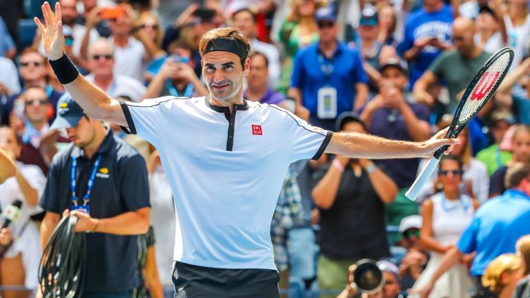 Roger Federer bei den US Open 2019.