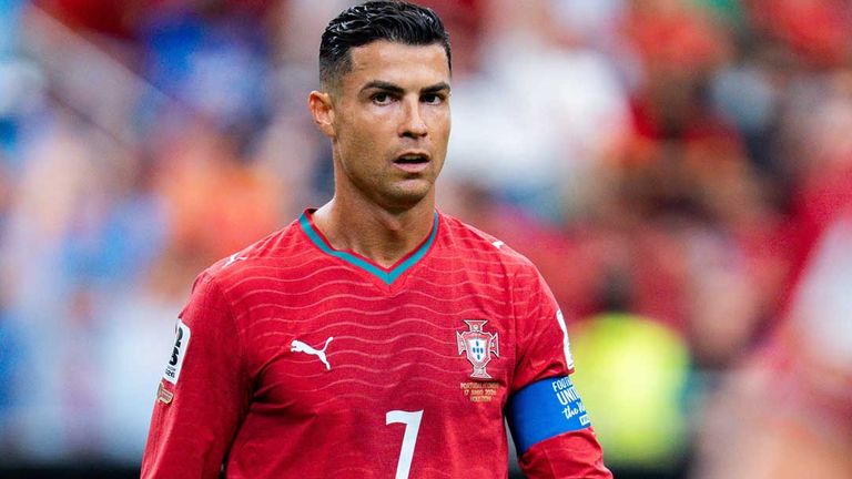 Cristiano Ronaldo blieb beim Portugals 1:1 gegen DR Kongo ohne Treffer.