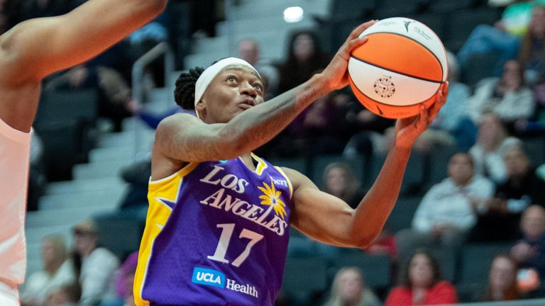 Erica Wheeler von den Los Angeles Sparks trug maßgeblich zum Sieg gegen Toronto bei. Heute Nacht trifft Los Angeles auf Seattle.