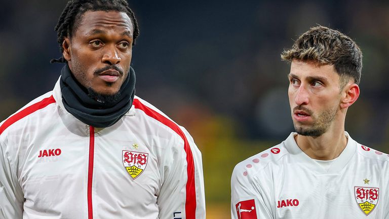 Dan-Axel Zagadou (l.) steht vot einer Vertragsverlängerung beim VfB Stuttgart.