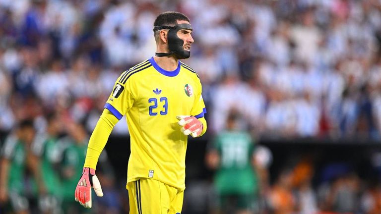 Luca Zidane, Sohn von Zinedine Zidane, muss bei der WM mit einem Kopfschutz spielen.