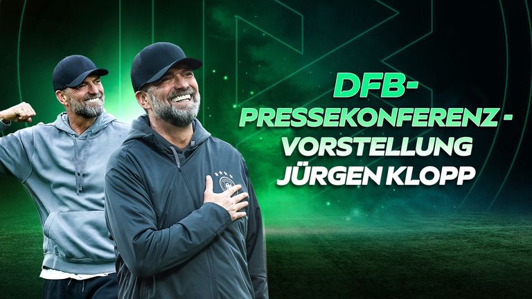 Jürgen Klopp wird als neuer Bundestrainer vorgestellt.