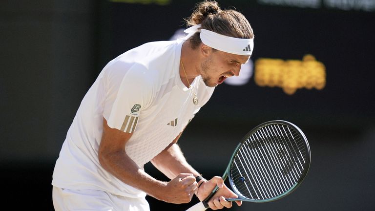 Alexander Zverev steht in Wimbledon erstmals im Halbfinale.