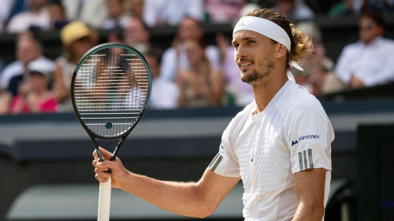 Alexander Zverev nach seinem Sieg gegen Arthur Fery.