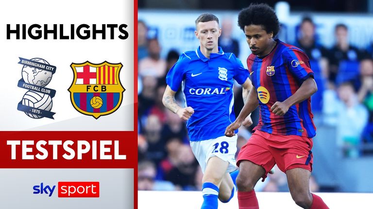 Testspiel zwischen Birmingham City und dem FC Barcelona