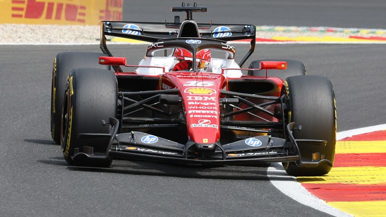 Charles Leclerc (Ferrari) in Belgien.