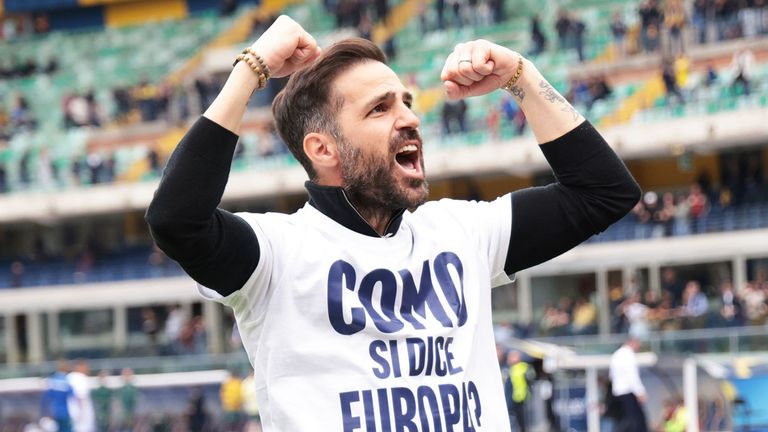 Cesc Fabregas war bereits als Spieler für Como aktiv und übernahm den Verein 2024 als Cheftrainer.
