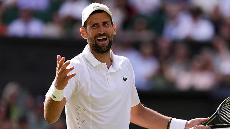 Novak Djokovic hat in Wimbledon allen Grund, gute Laune zu haben.