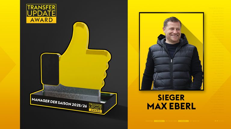 Max Eberl wurde von den Sky Sport Usern zum Manager der Saison 2025/2026 gewählt. 