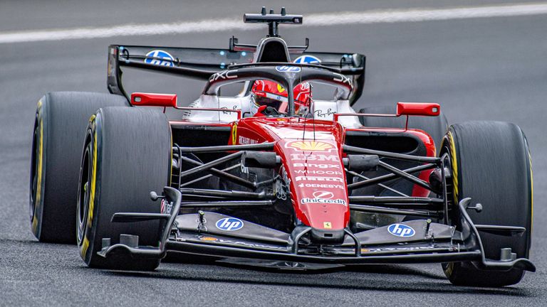 Charles Leclerc (Ferrari) in Belgien.