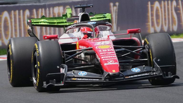 Charles Leclerc (Ferrari) in Ungarn.