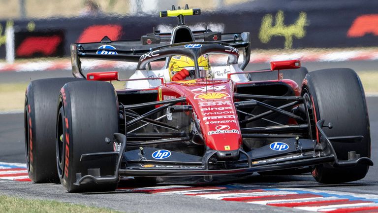 Lewis Hamilton (Ferrari) in Ungarn.