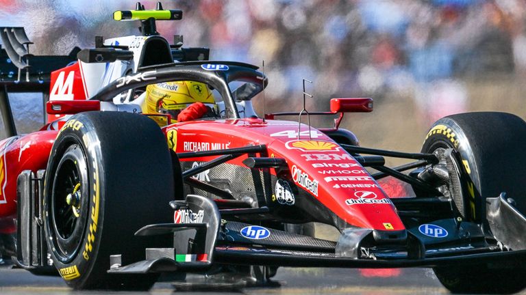 Lewis Hamilton (Ferrari) in Ungarn.
