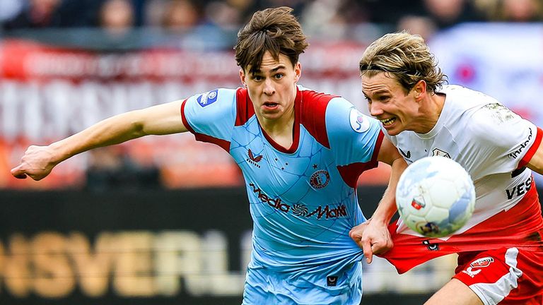 Leo Sauer (l.) hat bei Feyenoord auf sich aufmerksam gemacht.