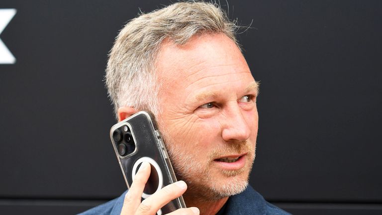 Ex-Red-Bull-Teamchef Christian Horner ist in Silverstone vor Ort mit dabei.