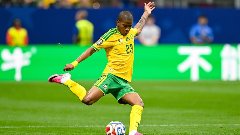 Jayden Adams absolvierte drei WM-Spiele für Südafrika.